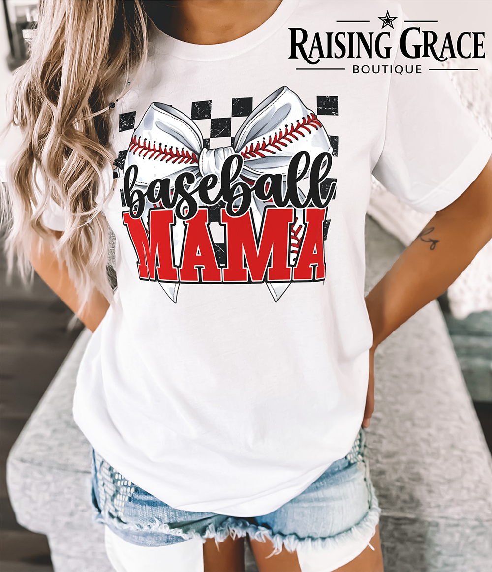 Baseball Mama - Adult T-Shirt - Comfort Colors