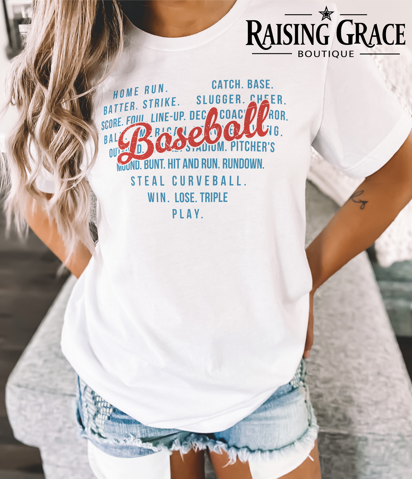 Baseball Heart - Adult T-Shirt - Comfort Colors