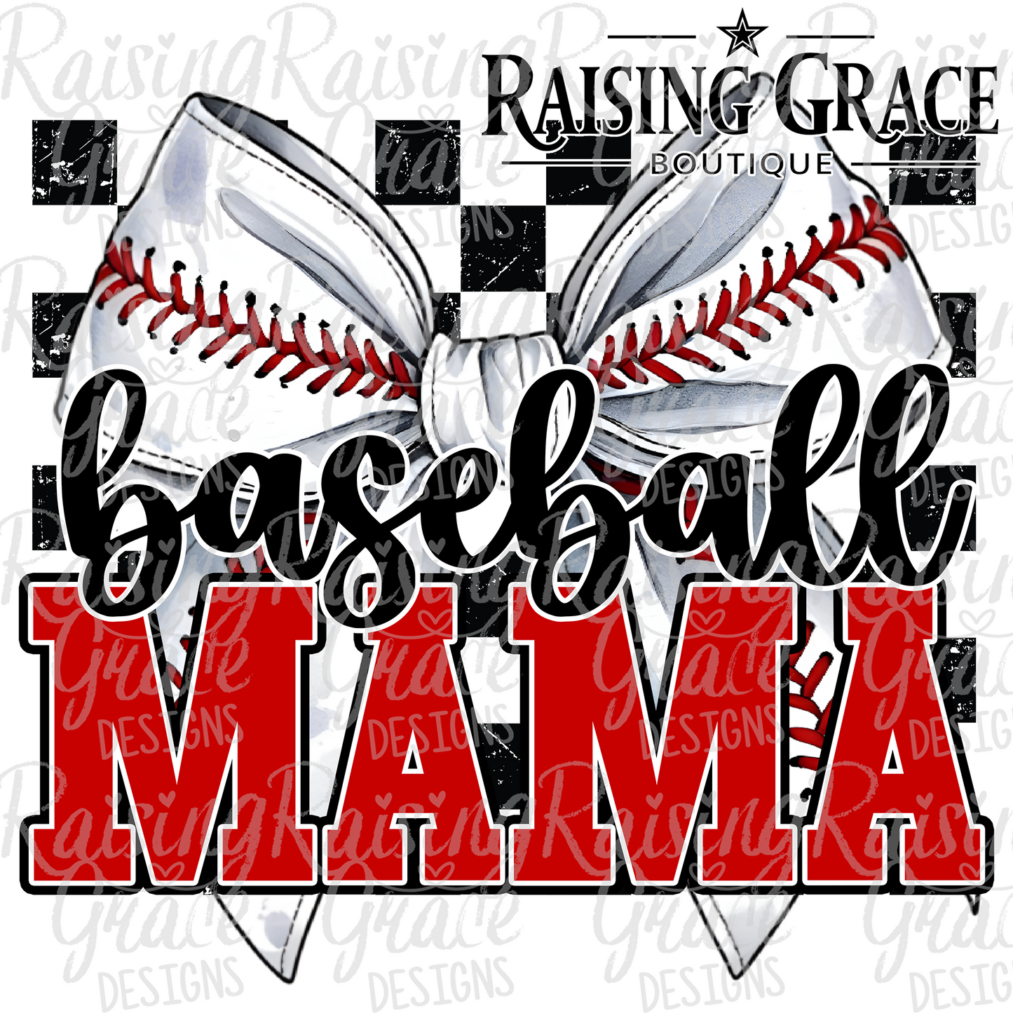 Baseball Mama - Adult T-Shirt - Comfort Colors