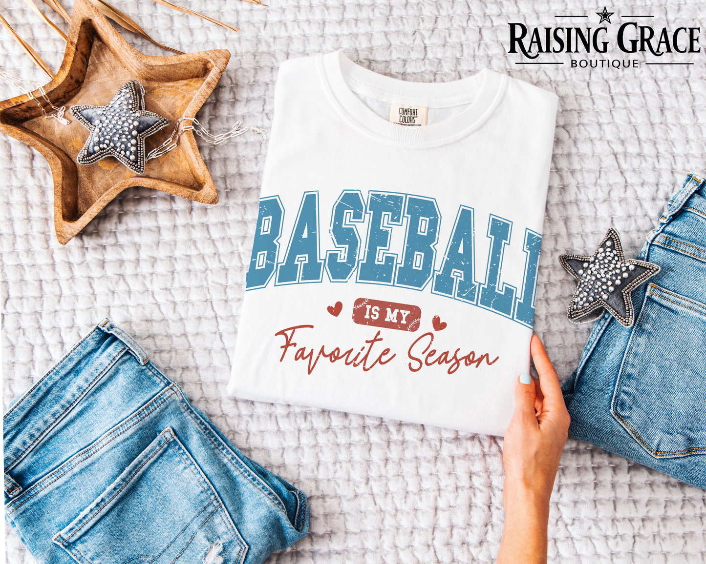 Baseball Is My Favorite Season - Adult T-Shirt - Comfort Colors