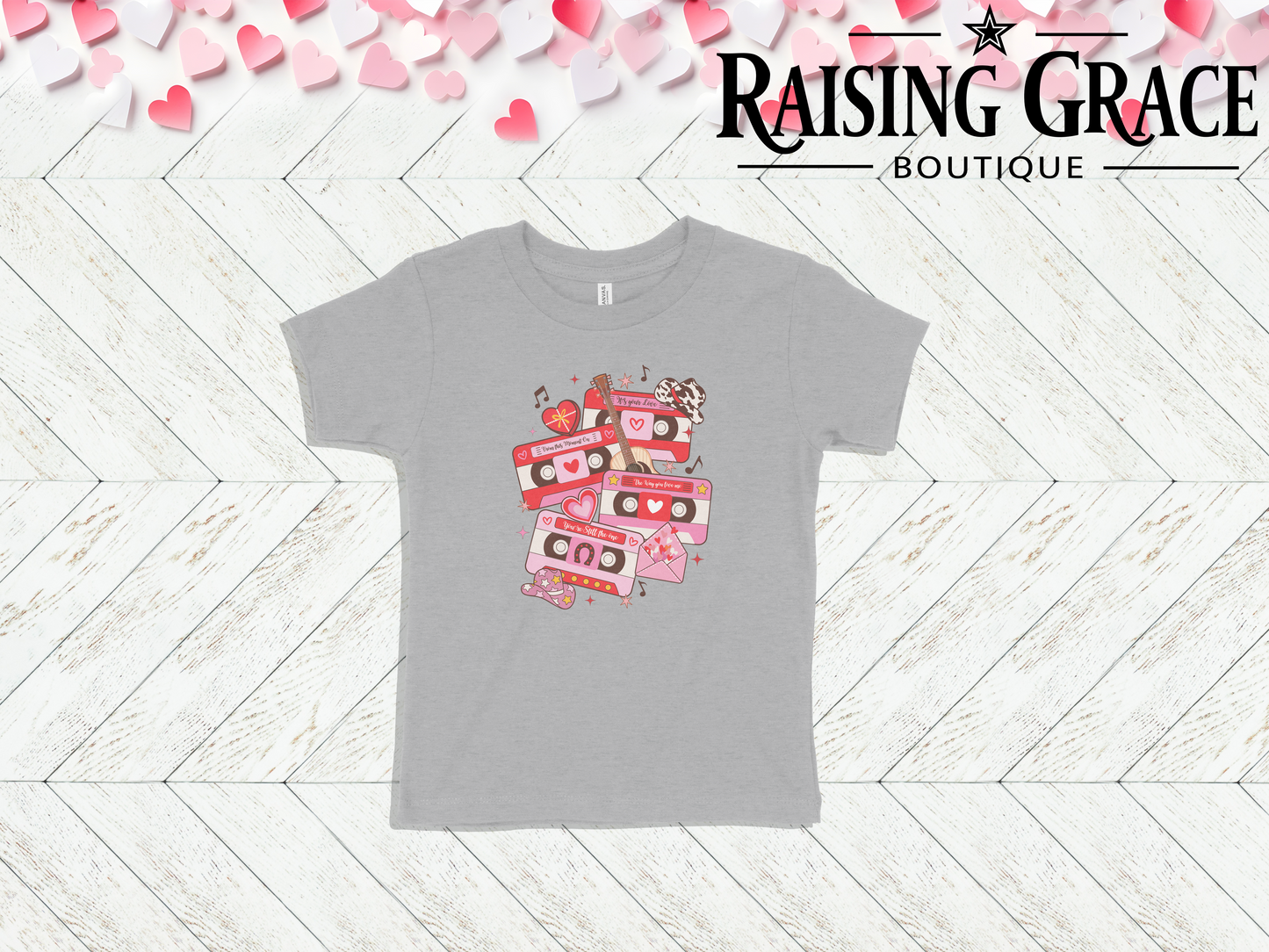 Western Valentine Cassette - Toddler Tee