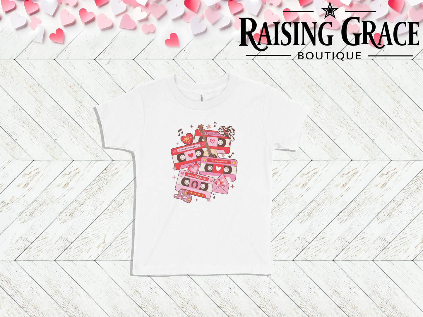 Western Valentine Cassette - Toddler Tee