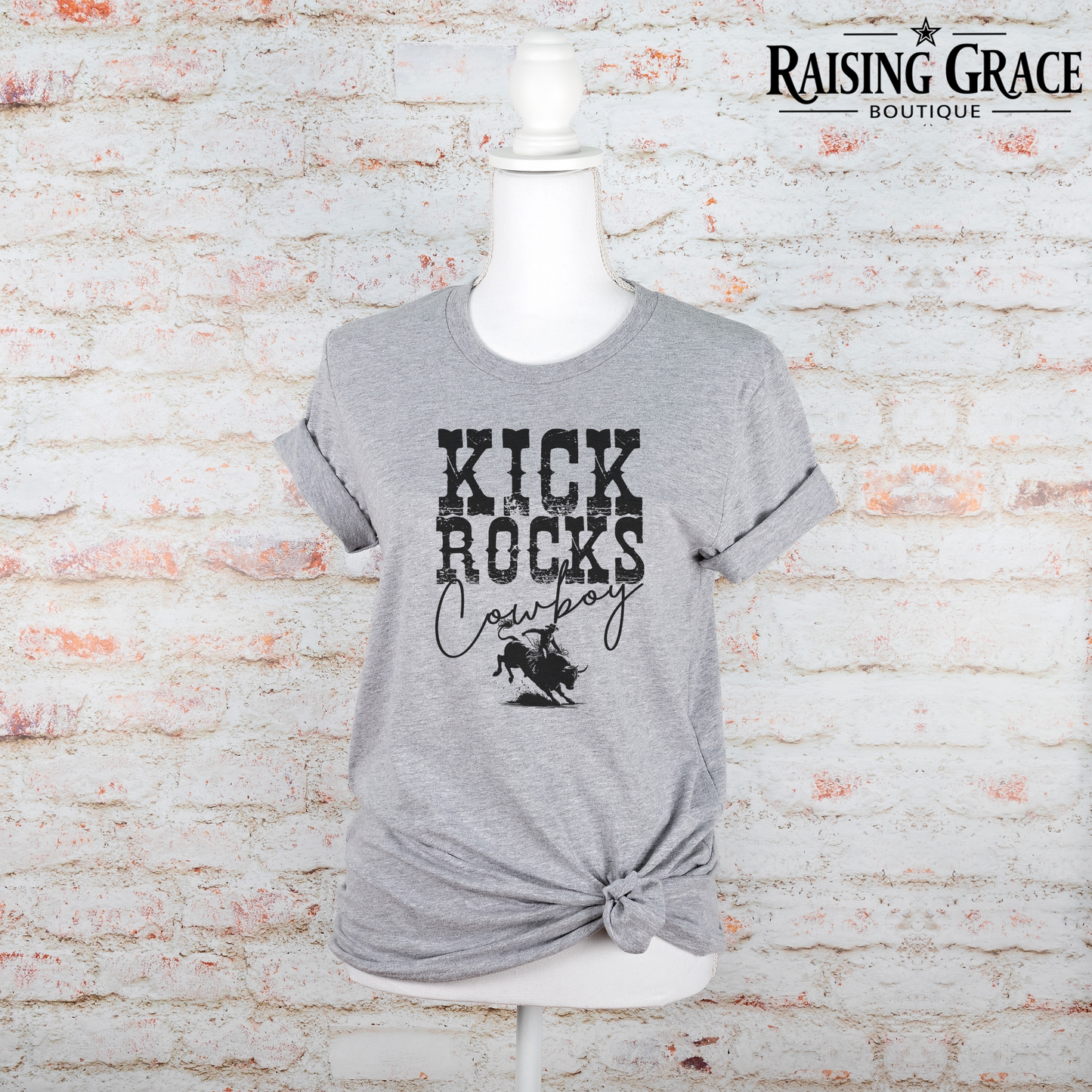 Kick Rocks Cowboy - Adult T-Shirt