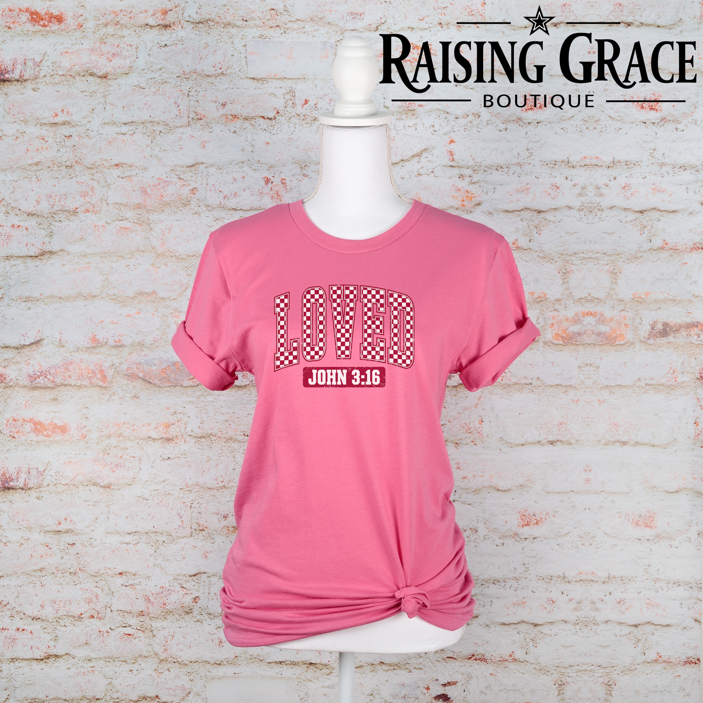 Loved John 3:16 - Valentines - Adult T-Shirt