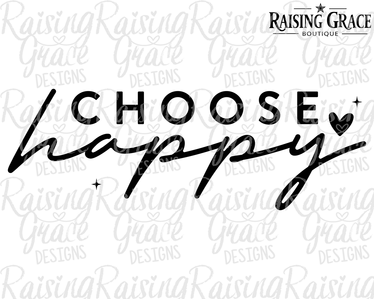 Choose Happy - Adult T-Shirt - Comfort Colors
