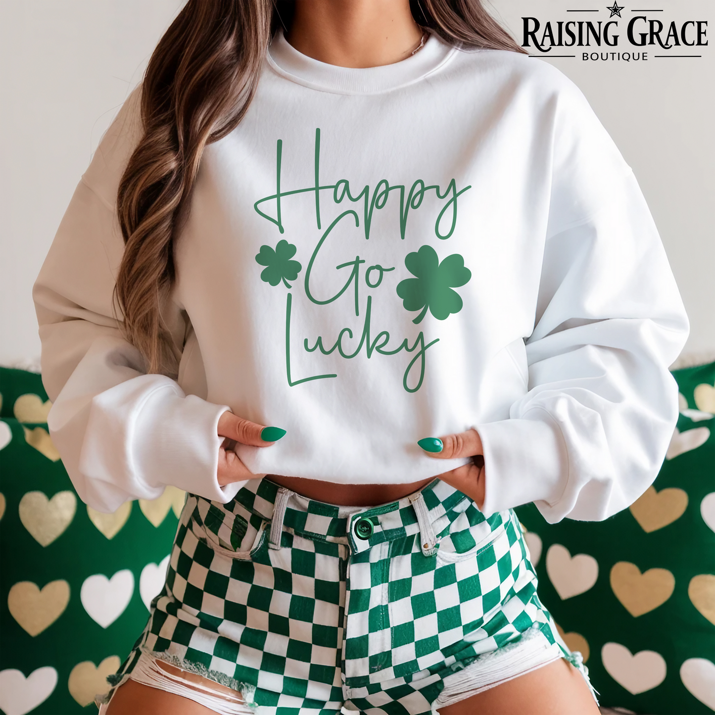 Happy Go Lucky - St. Patrick's Day - Adult Sweatshirt