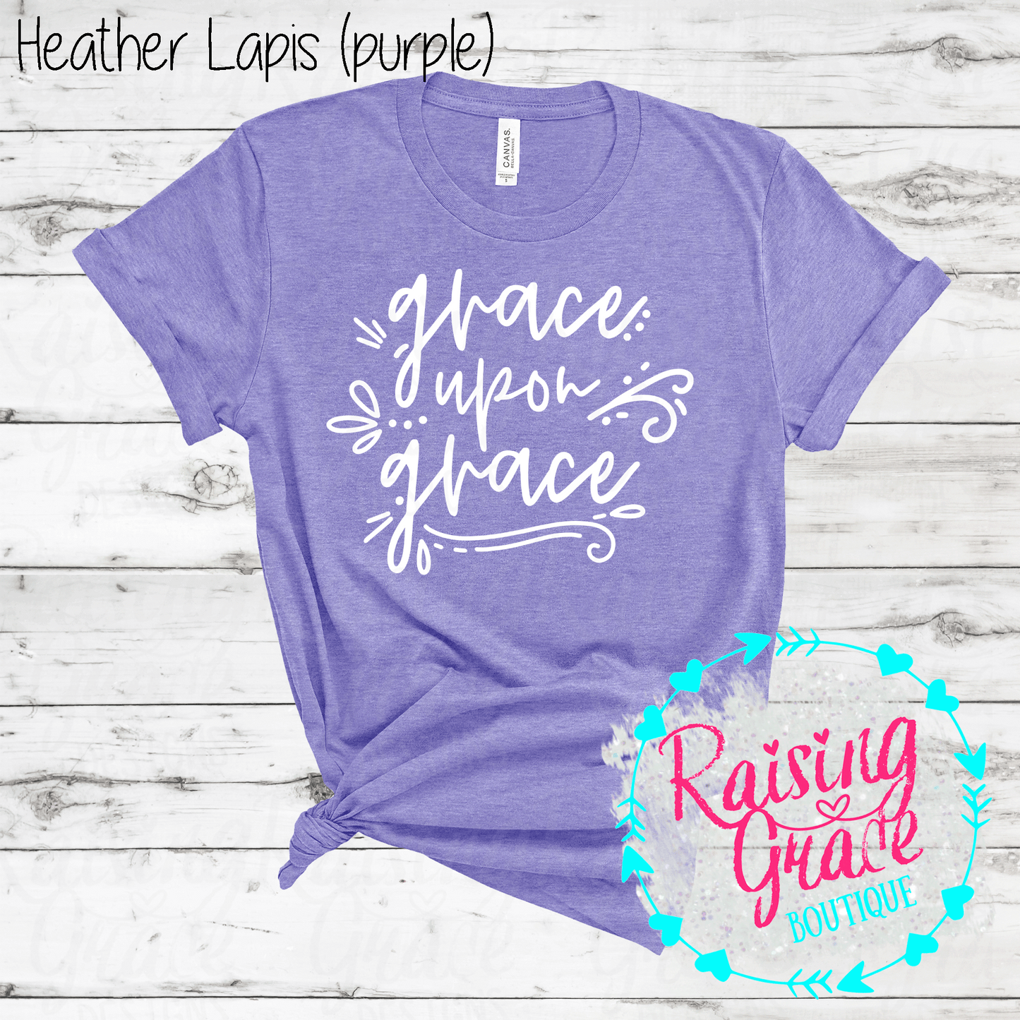Grace Upon Grace - T-Shirt - (Shades of Pink and Purple)