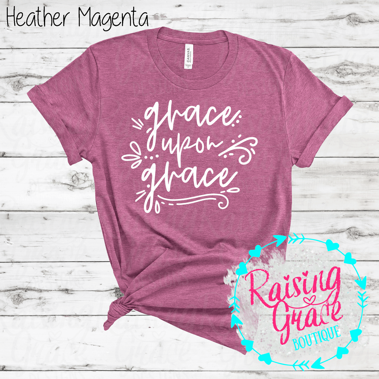 Grace Upon Grace - T-Shirt - (Shades of Pink and Purple)