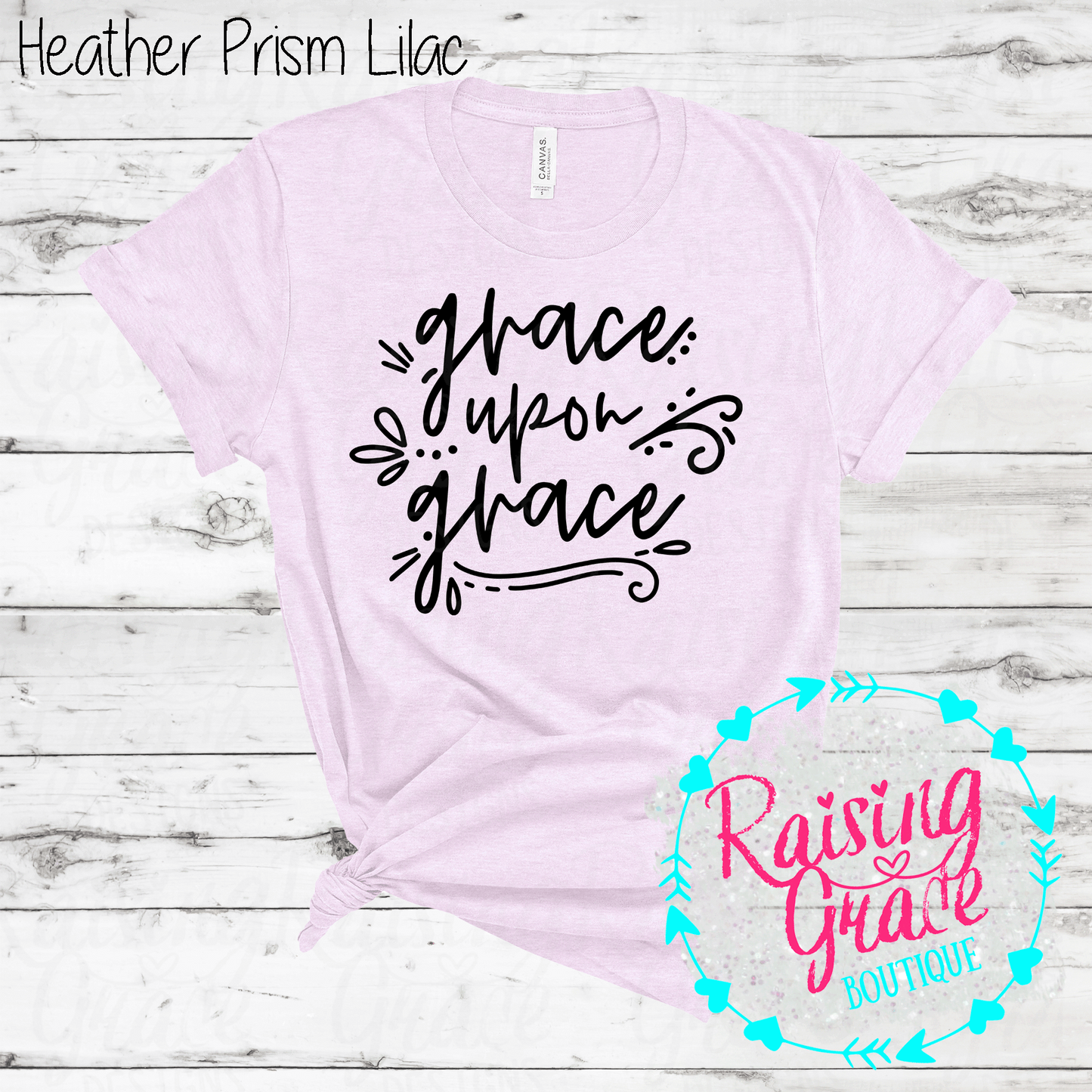 Grace Upon Grace - T-Shirt - (Shades of Pink and Purple)