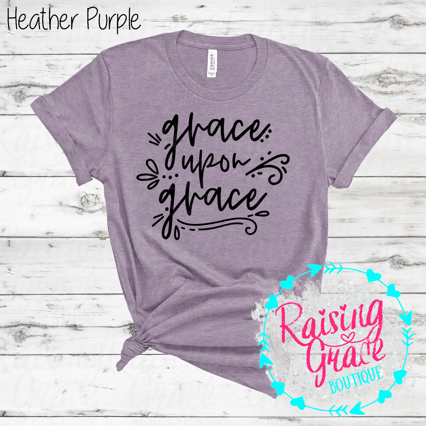 Grace Upon Grace - T-Shirt - (Shades of Pink and Purple)