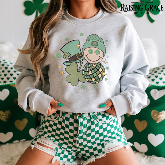 St. Patrick's Day Retro Charms - St. Patrick's Day - Adult Sweatshirt