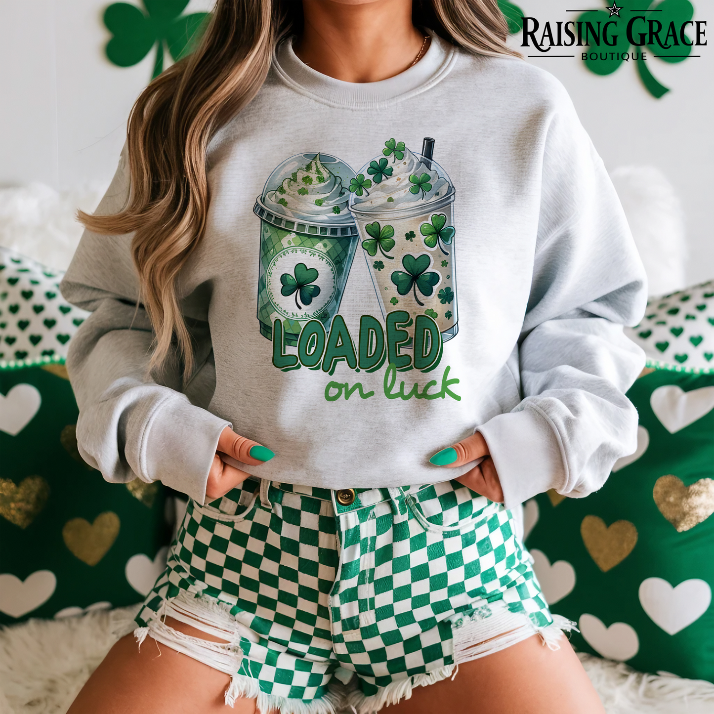 Loaded on Luck - St. Patrick's Day - Adult Sweatshirt