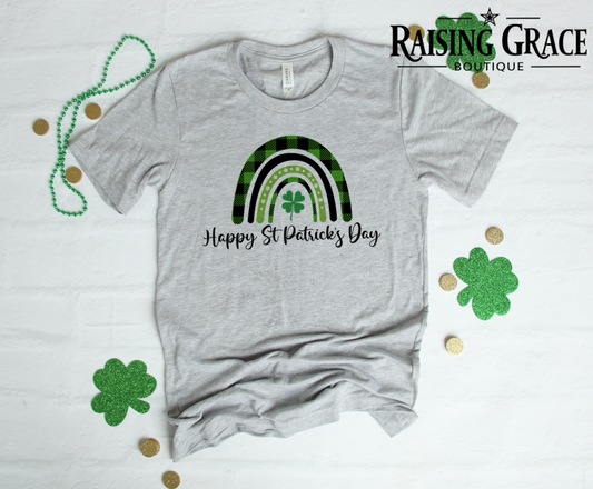 Happy St. Patrick's Day Rainbow Shirt - Adult