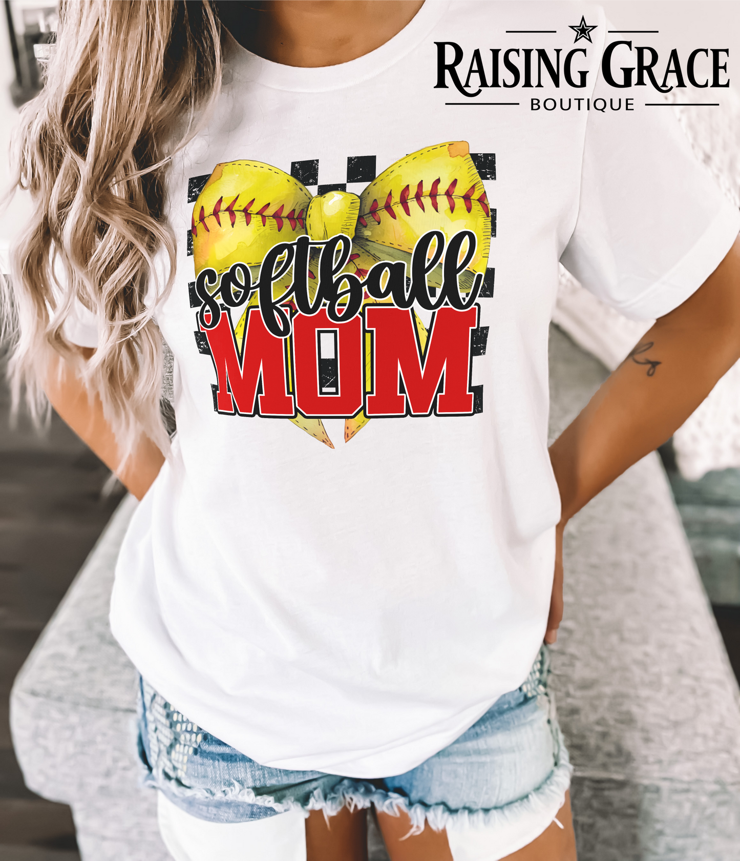 Softball Mom - Adult T-Shirt - Comfort Colors