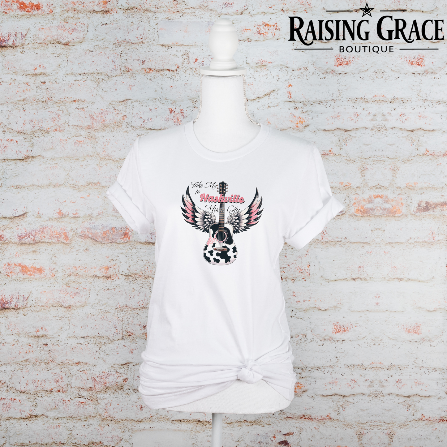 Take Me To Nashville Music City - Western Tee - Adult T-Shirt