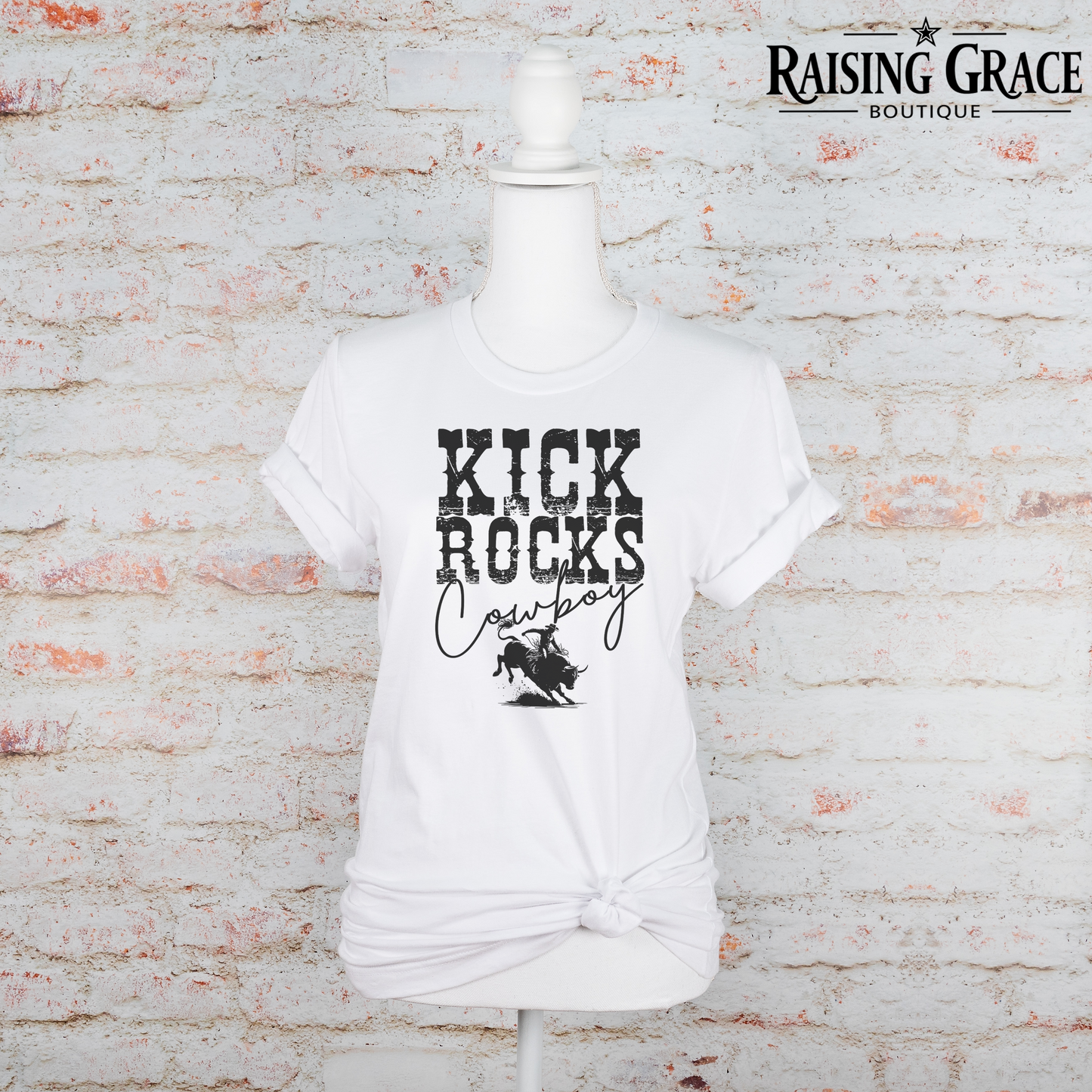 Kick Rocks Cowboy - Adult T-Shirt