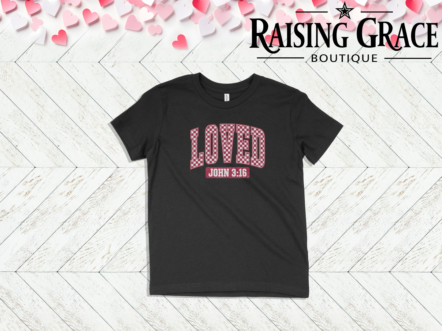 Loved John 3:16 - Valentines - Youth Tee