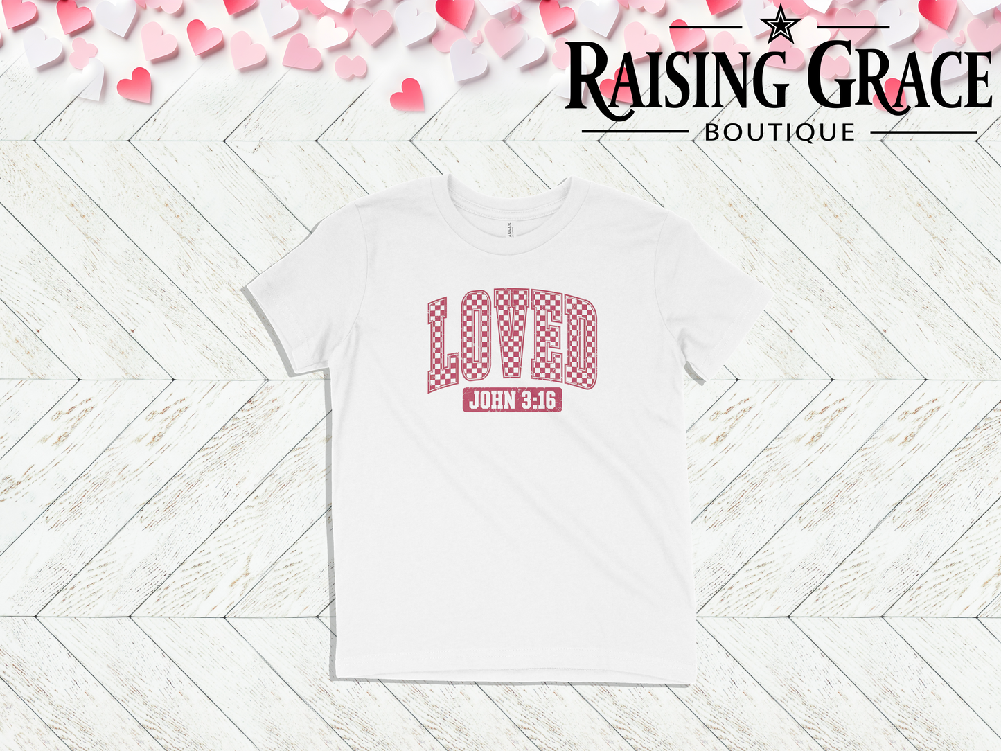 Loved John 3:16 - Valentines - Youth Tee
