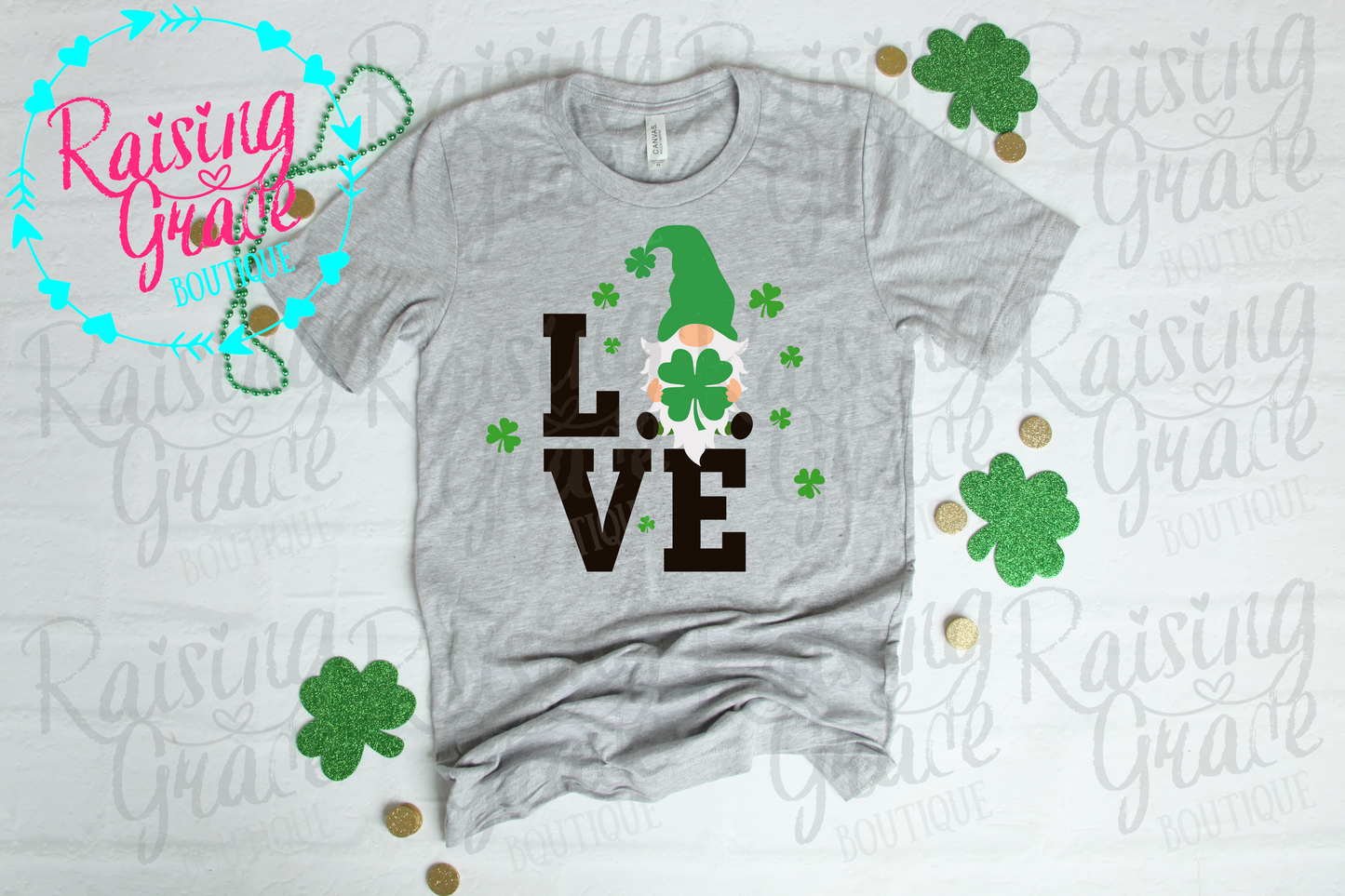 St. Patrick's LOVE Gnome Shirt - Adult