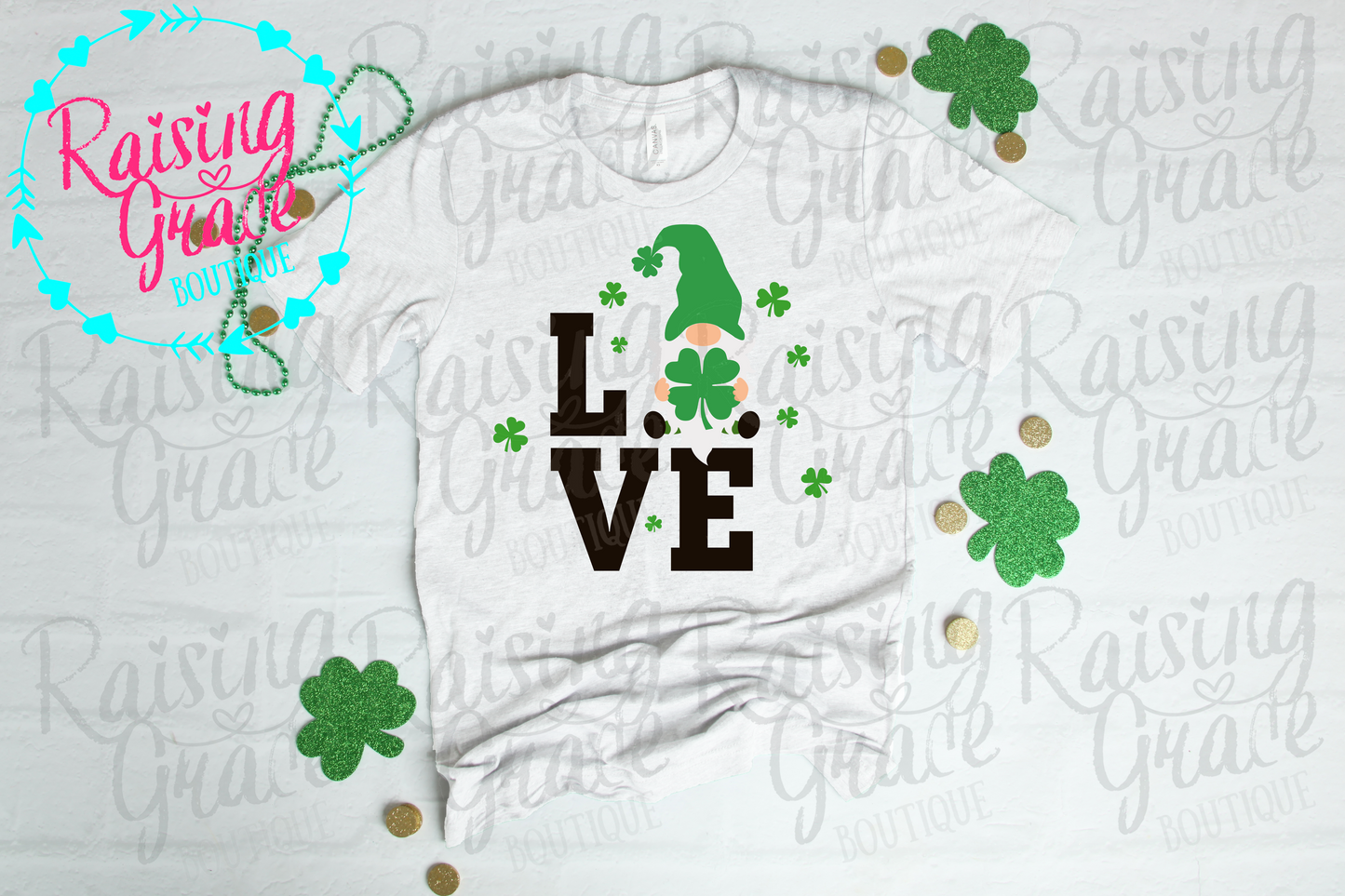 St. Patrick's LOVE Gnome Shirt - Adult