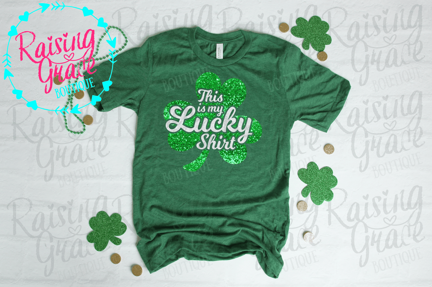 This Is My Lucky Shirt - Glitter - Adult