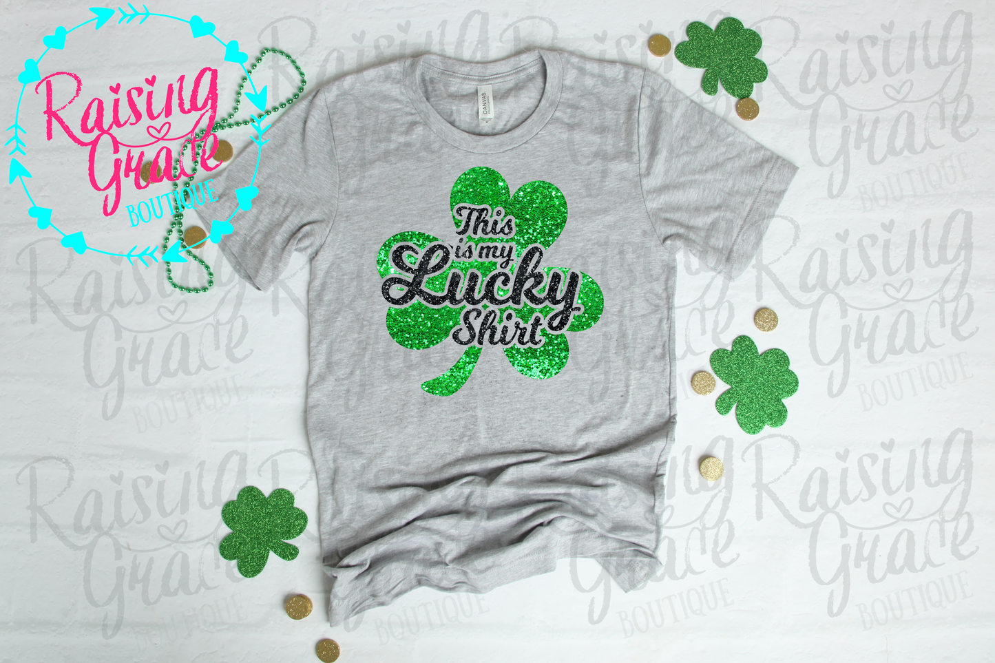 This Is My Lucky Shirt - Glitter - Adult