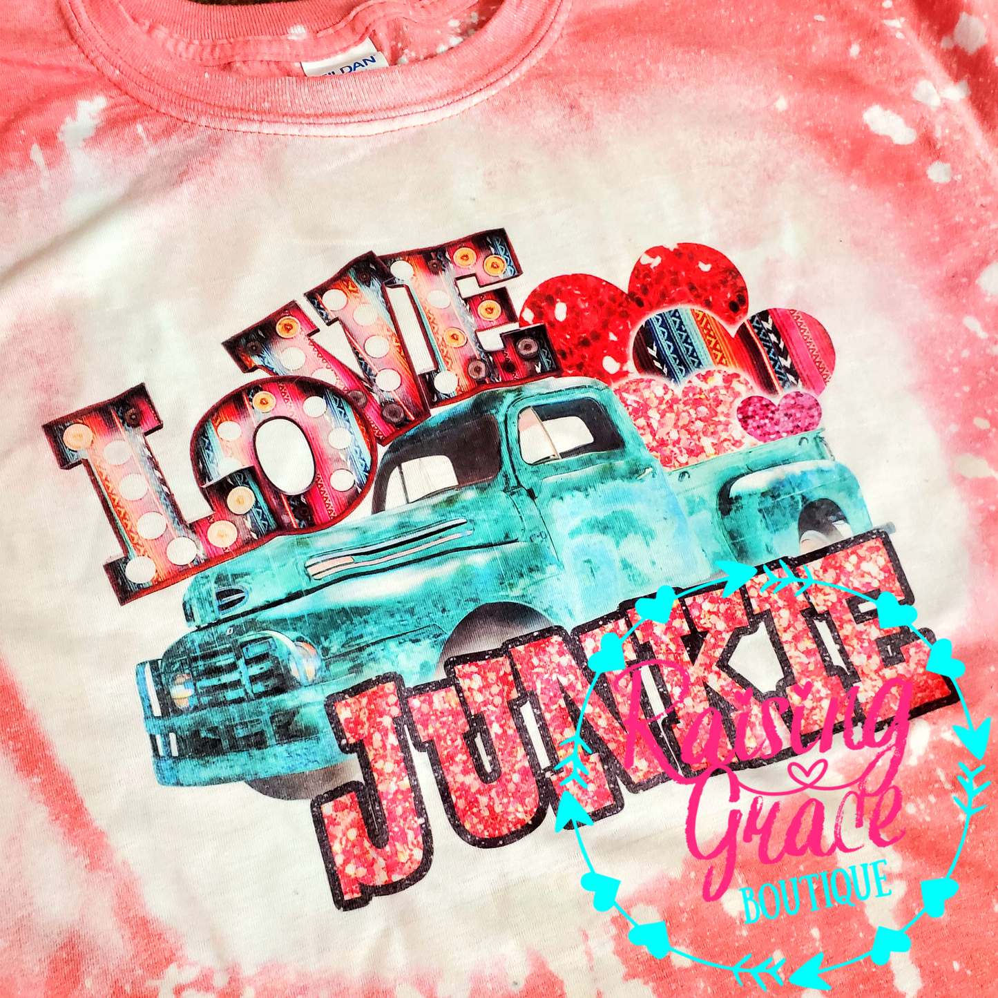 Love Junkie Bleached T-Shirt