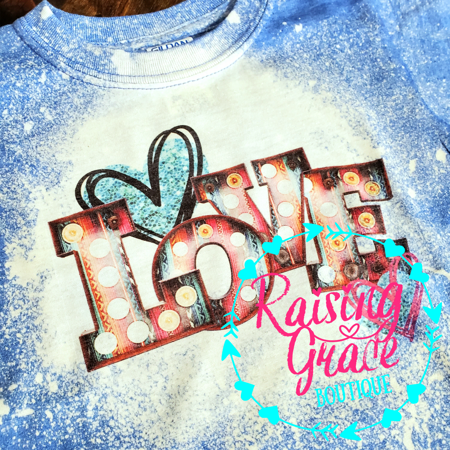 LOVE Marquee Bleached T-Shirt - Youth