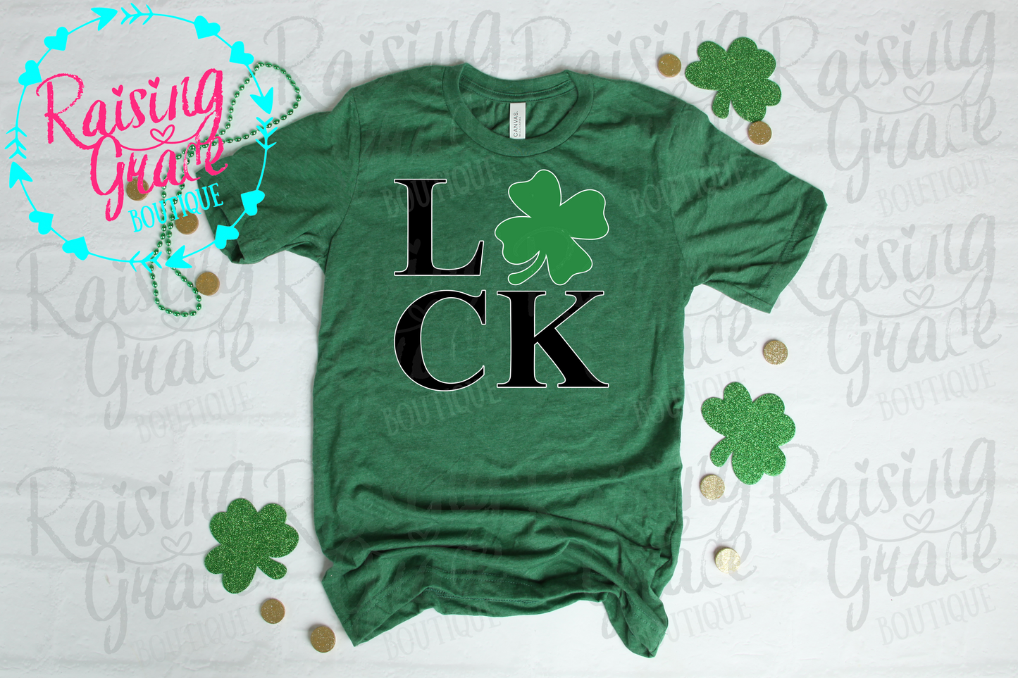 LUCK Shamrock Shirt - Adult