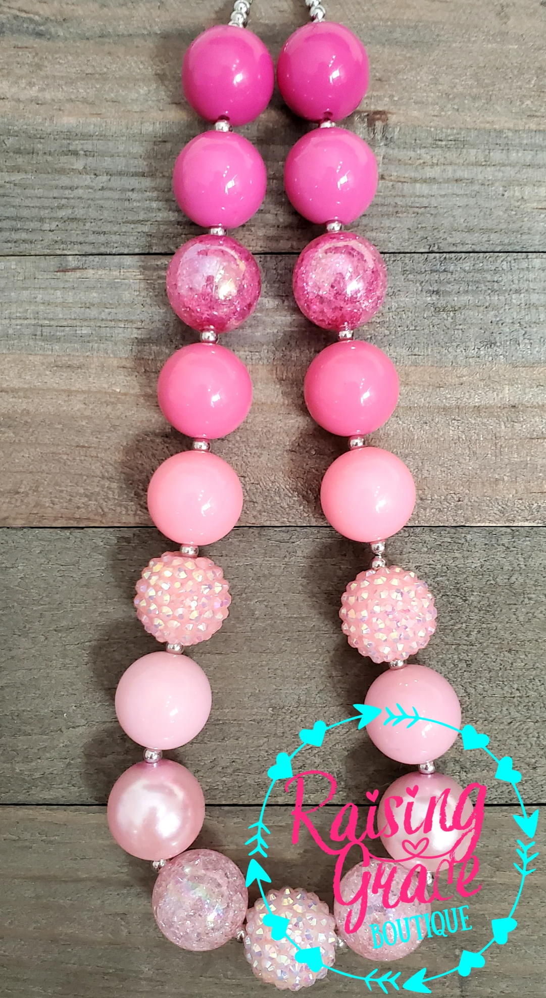 Pink Ombre Bubblegum Necklace
