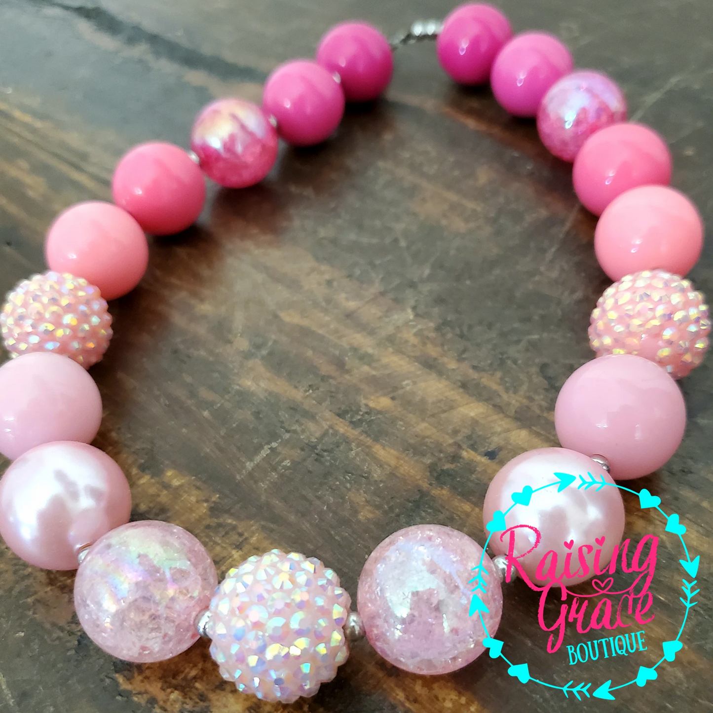 Pink Ombre Bubblegum Necklace
