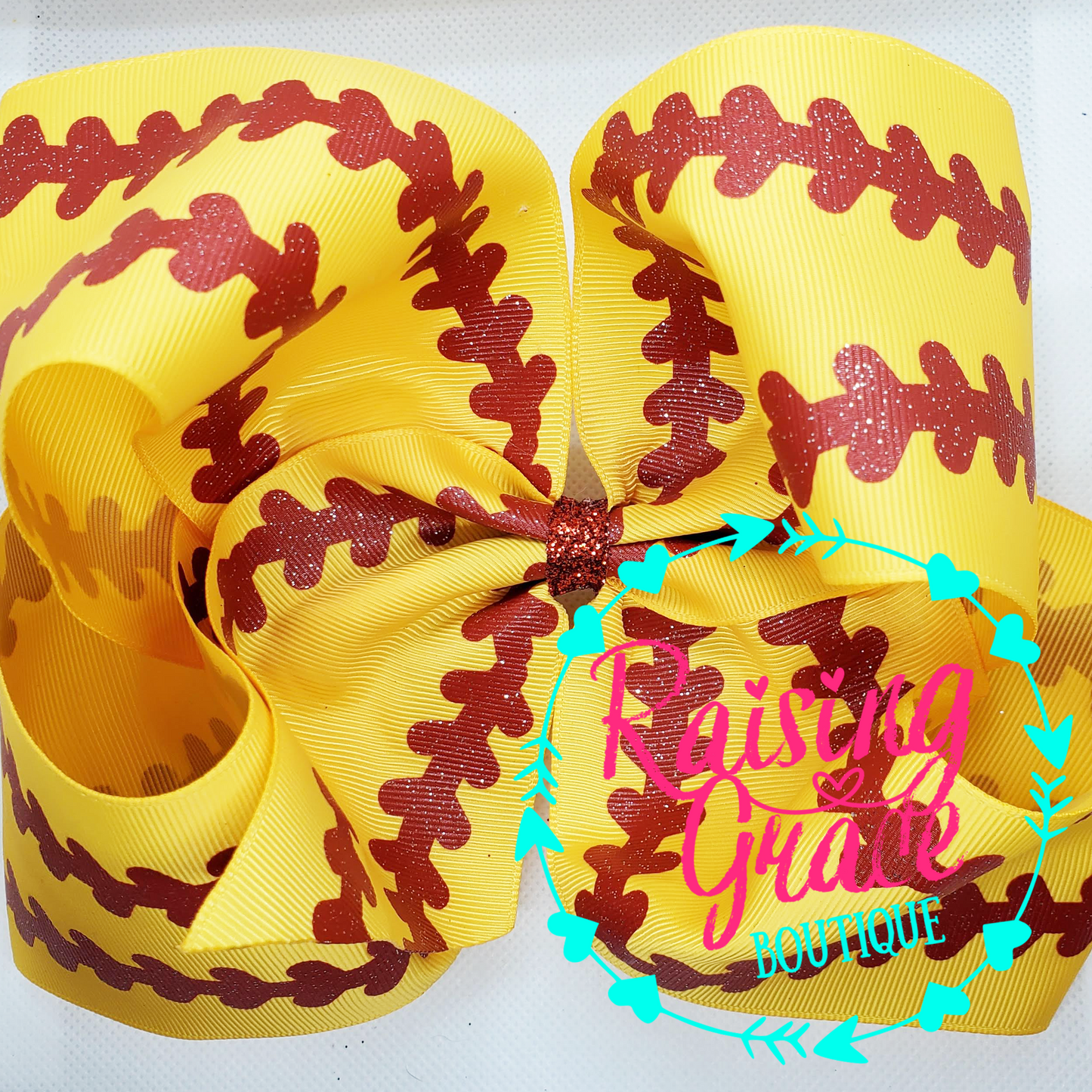 Softball Hair Bow