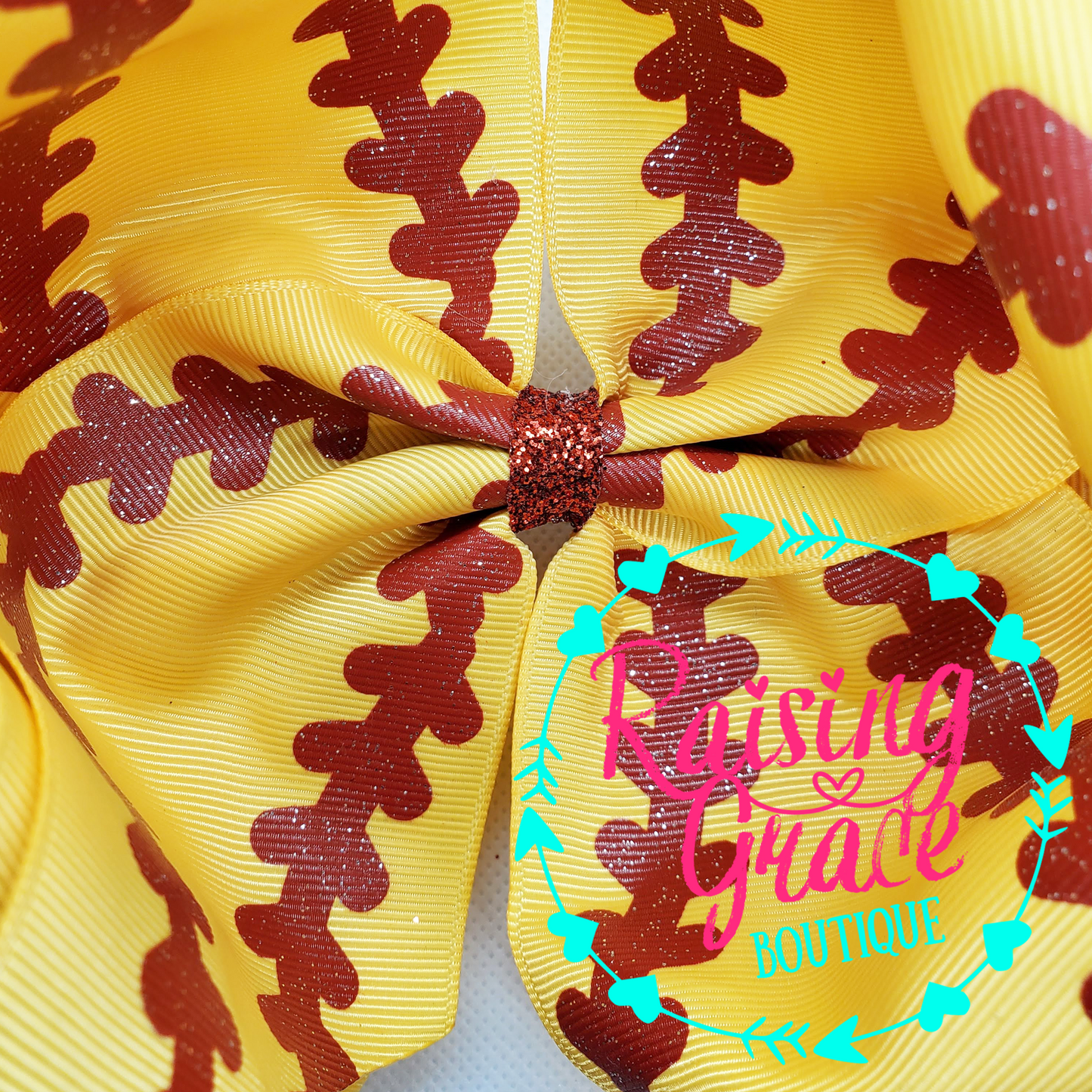Softball Hair Bow