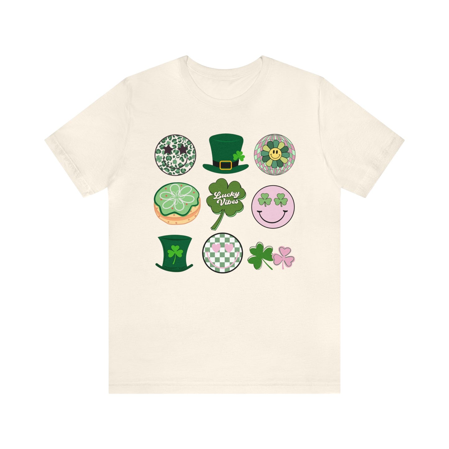 Retro St. Patrick's Day Icons - Unisex Jersey Short Sleeve Tee - Adult T-Shirt