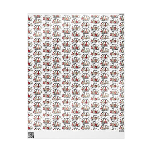 Merry Christmas Trees Pattern - Wrapping Paper