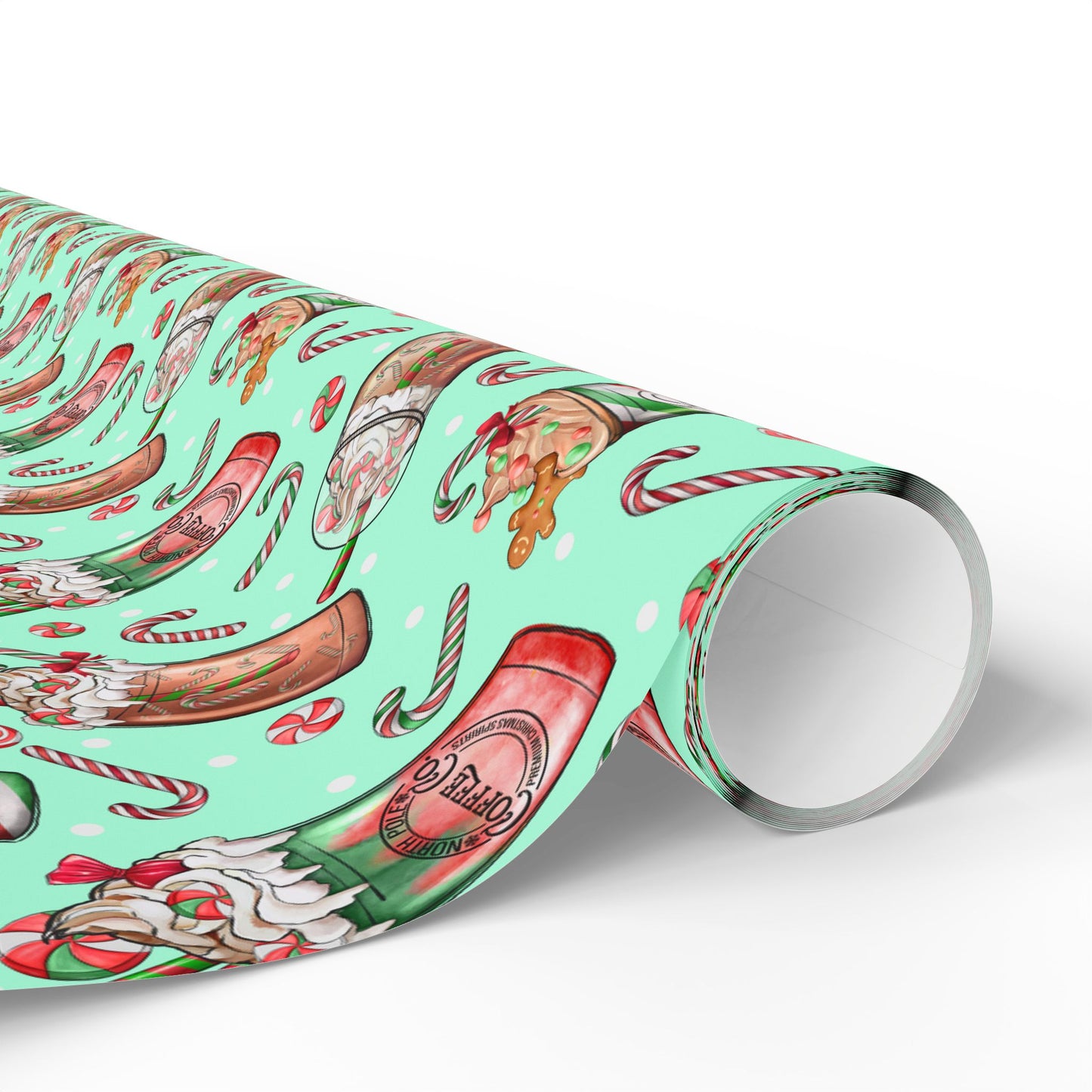 Christmas Latte Pattern - Wrapping Paper