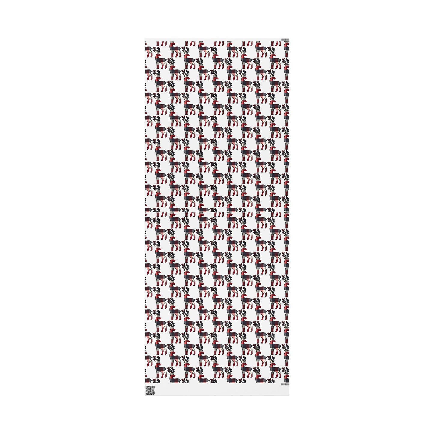 Plaid Deer Pattern - Wrapping Paper