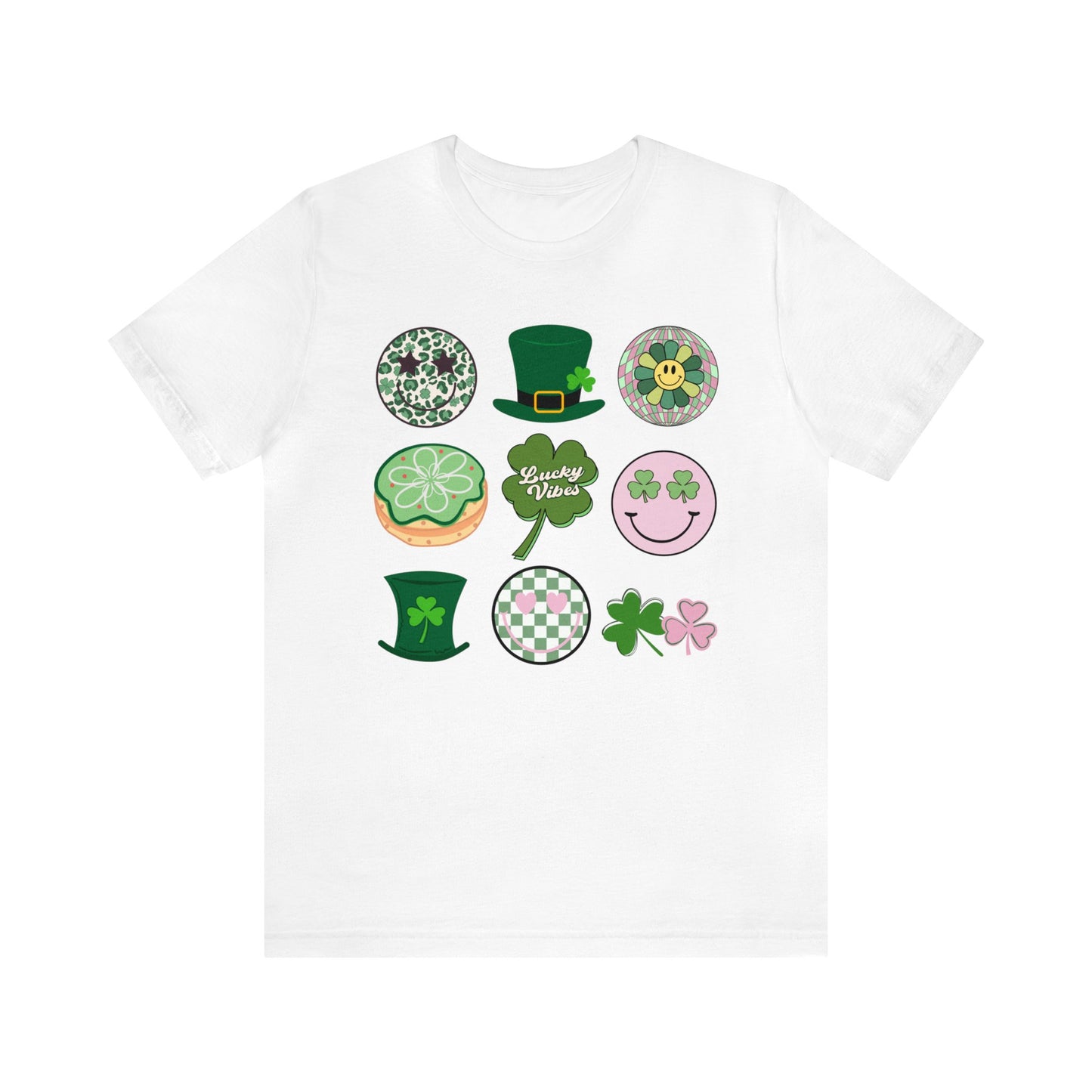 Retro St. Patrick's Day Icons - Unisex Jersey Short Sleeve Tee - Adult T-Shirt