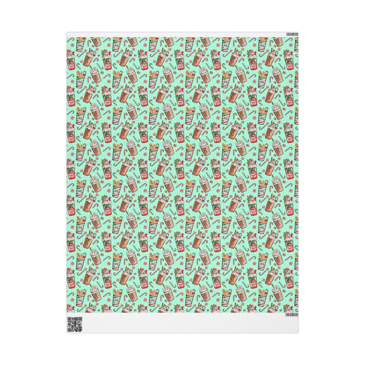 Christmas Latte Pattern - Wrapping Paper