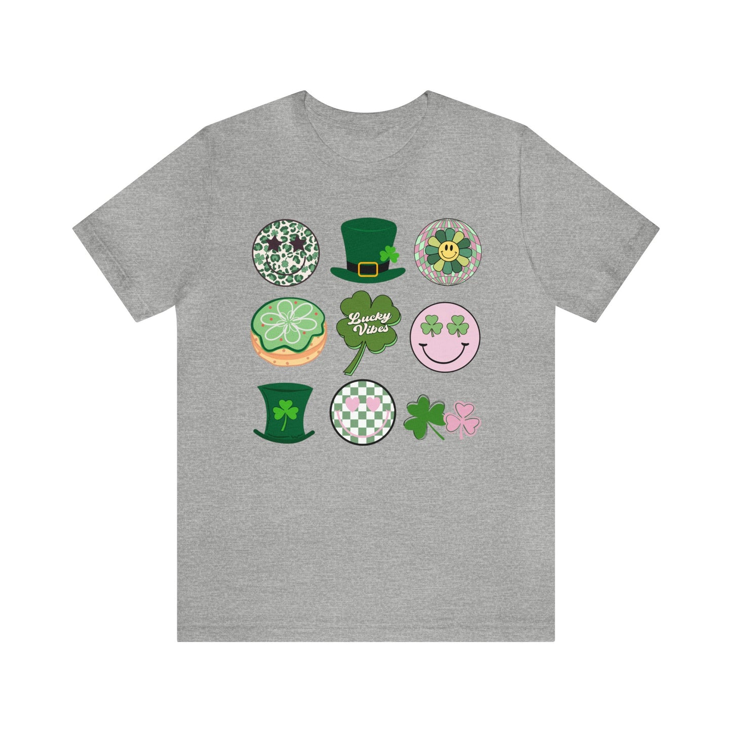 Retro St. Patrick's Day Icons - Unisex Jersey Short Sleeve Tee - Adult T-Shirt