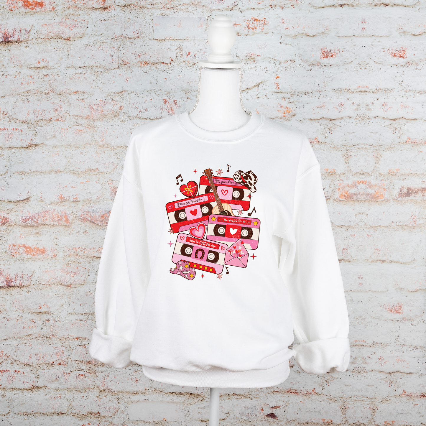 Western Valentine Cassette - Sweatshirt - Adult