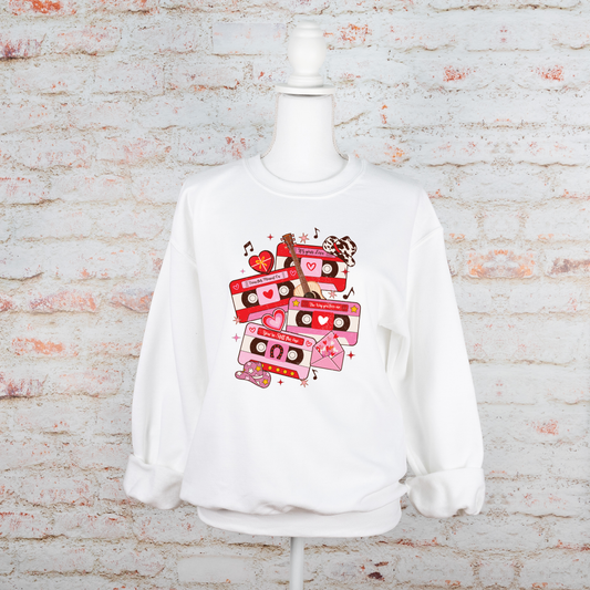 Western Valentine Cassette - Sweatshirt - Adult