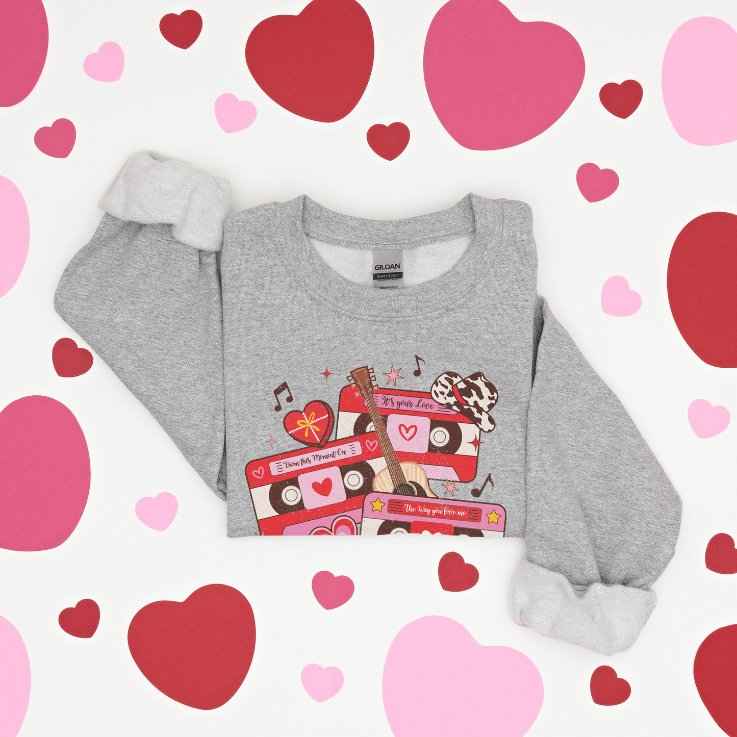 Western Valentine Cassette - Sweatshirt - Adult