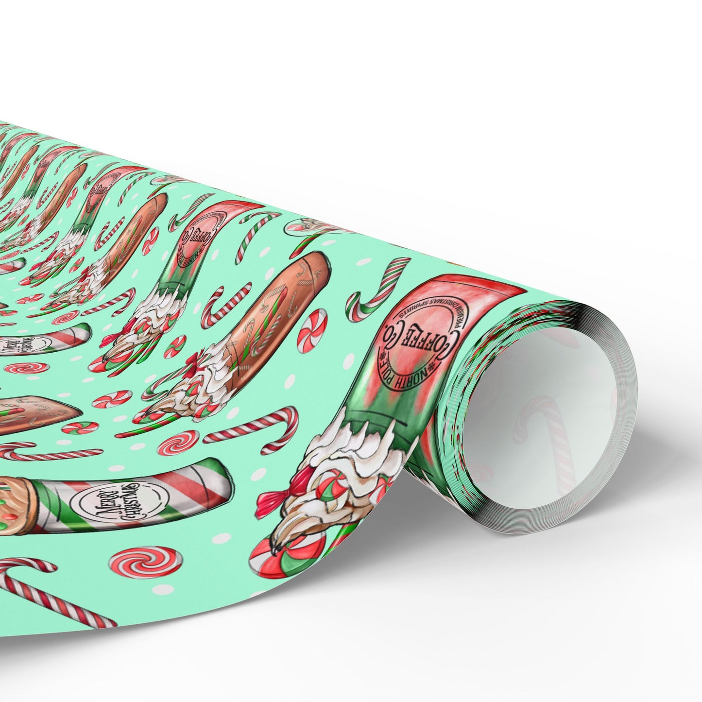 Christmas Latte Pattern - Wrapping Paper