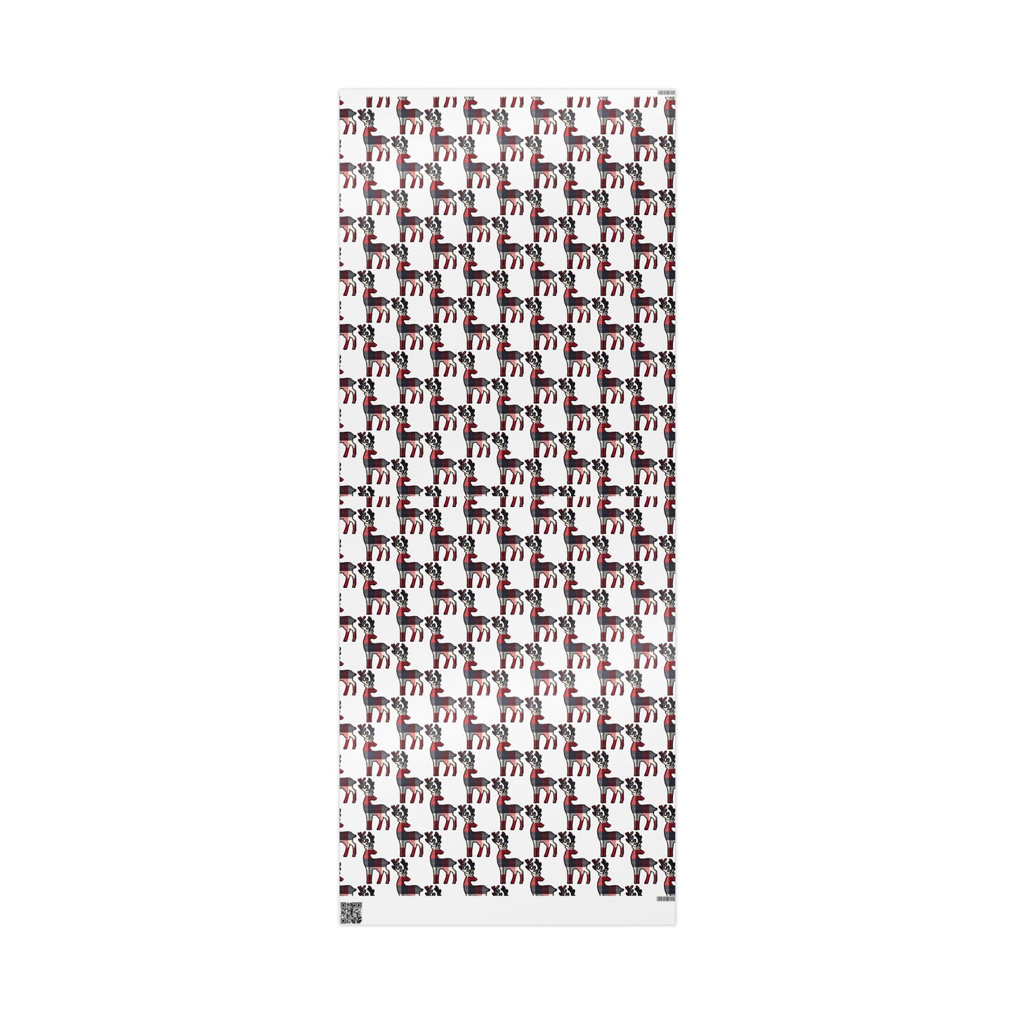 Plaid Deer Pattern - Wrapping Paper