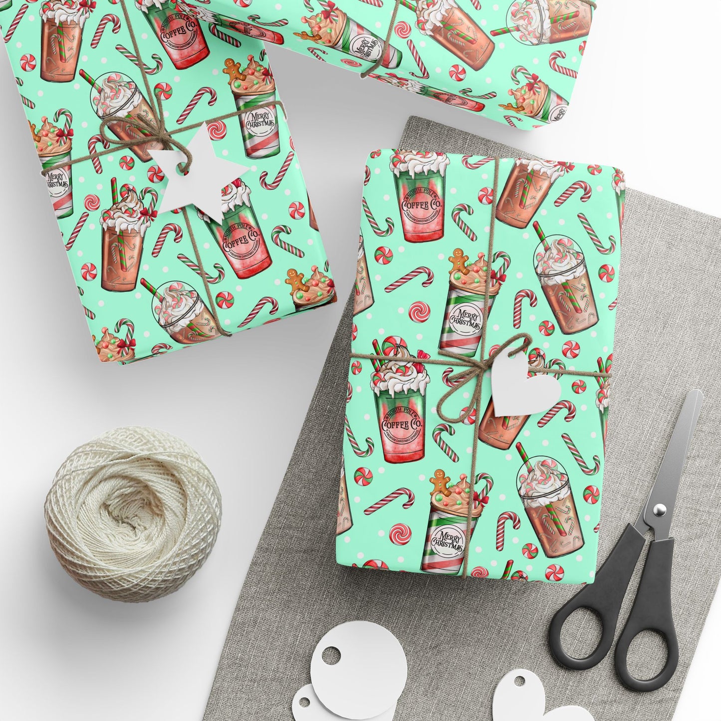 Christmas Latte Pattern - Wrapping Paper