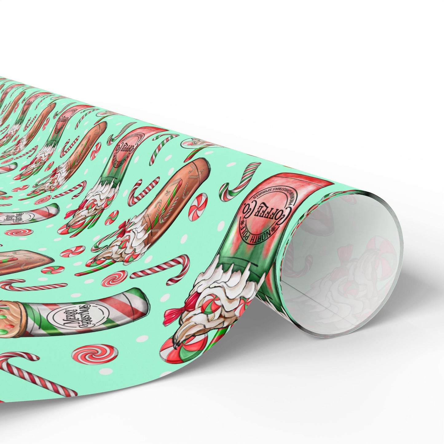 Christmas Latte Pattern - Wrapping Paper