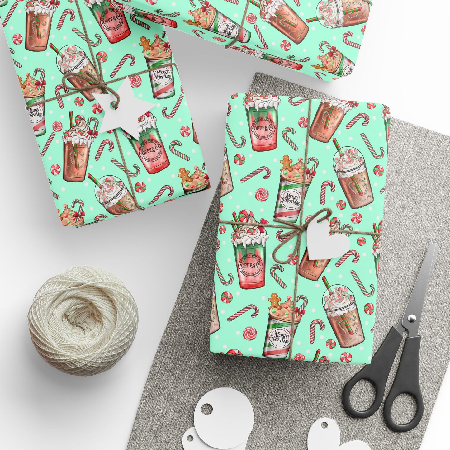 Christmas Latte Pattern - Wrapping Paper