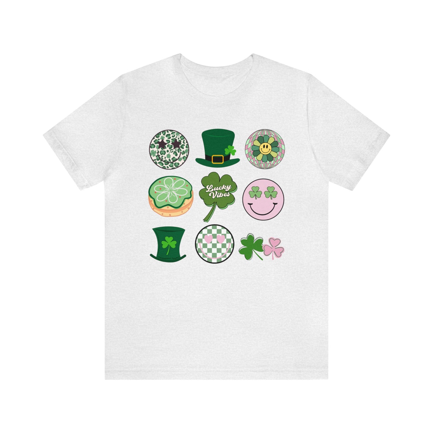 Retro St. Patrick's Day Icons - Unisex Jersey Short Sleeve Tee - Adult T-Shirt