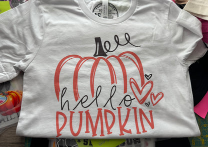 Hello Pumpkin Bella+Canvas Tee – Small | Ready to Ship